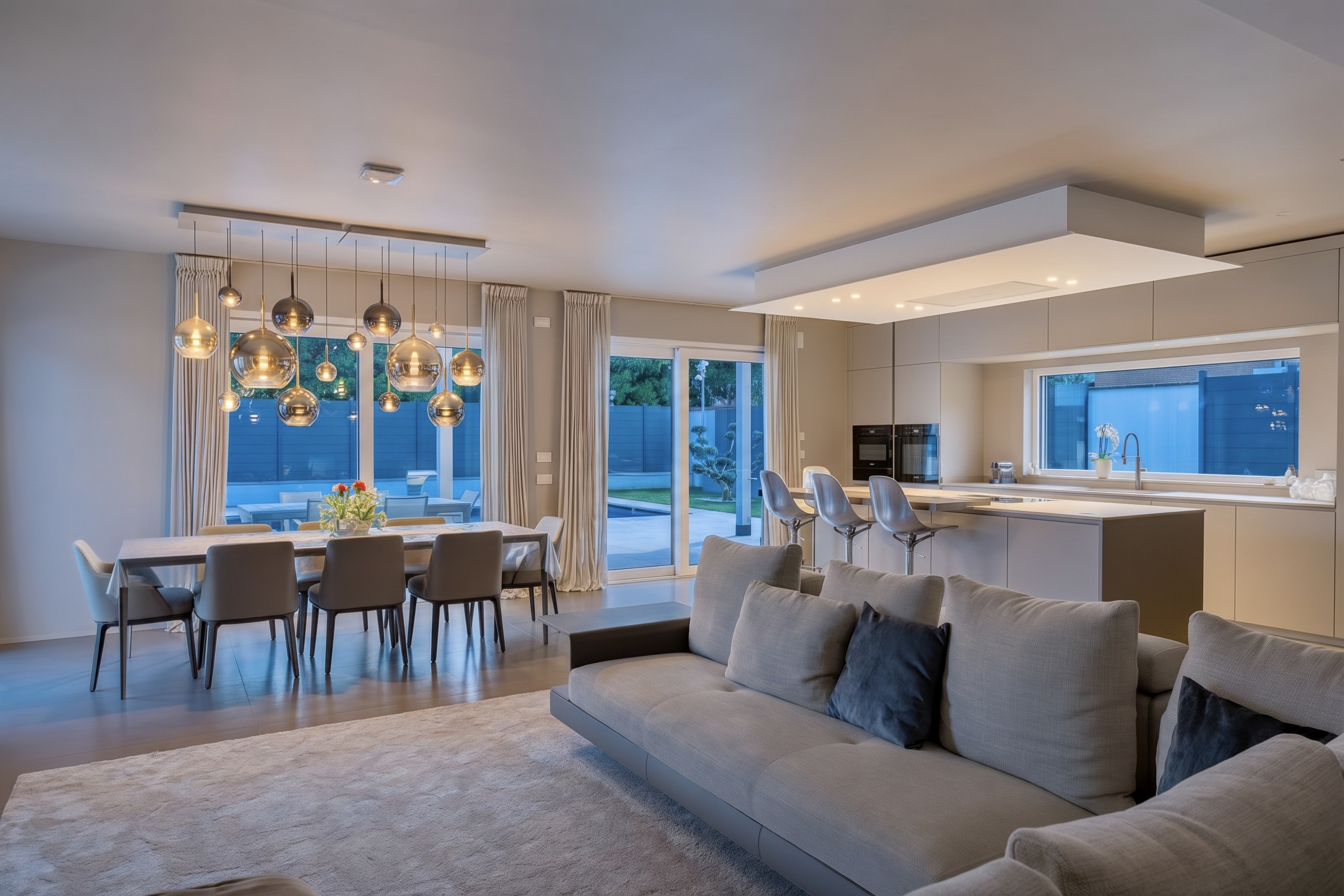 Interior after Blue Hour preset